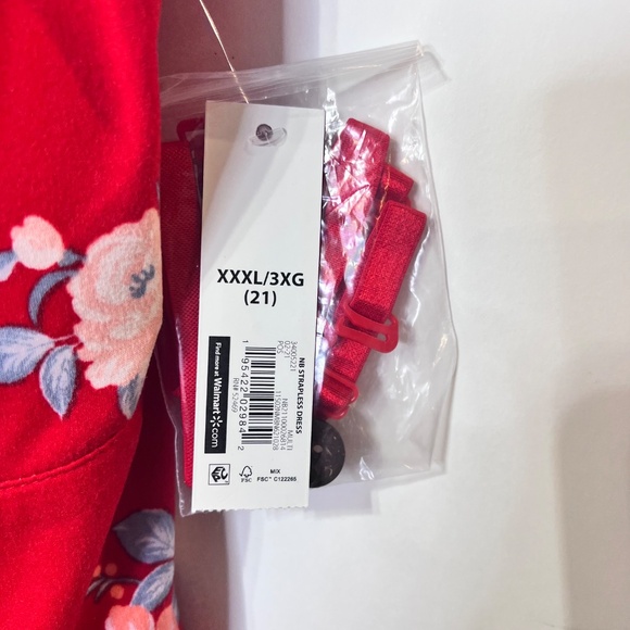 No Bounderies Red Floral Mini Dress XXXL NWT - Picture 7 of 10